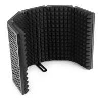 Retourdeal - Vonyx MRF30 microfoon reflectiefilter - 5 panelen - Opvouwbaar
