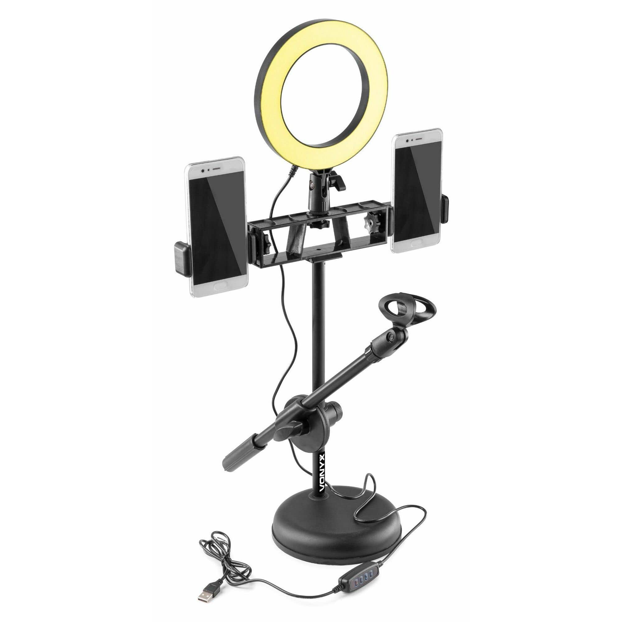 Dagaanbieding - Vonyx RL20 ringlamp met 60cm tafelstandaard voor streaming, Tik Tok, etc. dagelijkse koopjes