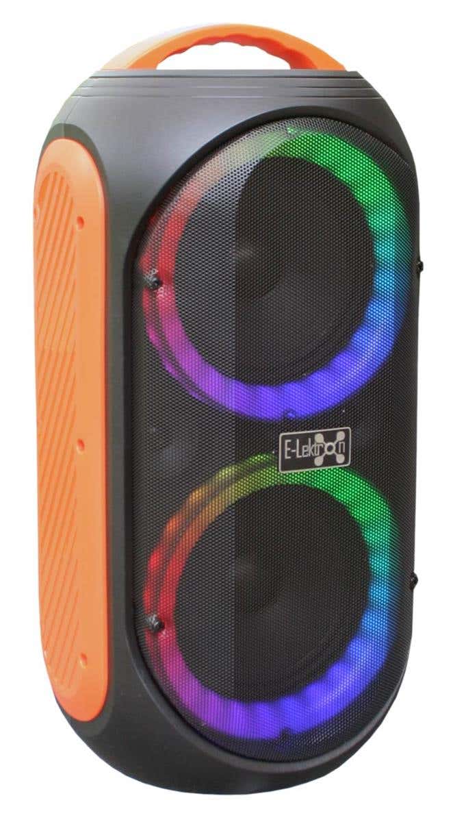 E-Lektron Partybox EL214-P - Bluetooth partybox - Met ingebouwde accu - Inclusief draadloze microfoon