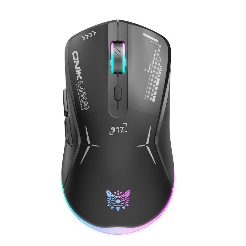 E-Lektron CW917 - Dual-mode gamingmuis - RGB-verlichting - met antislip oppervlak