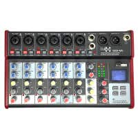 E-Lektron SE-8 live mengpaneel met Bluetooth en USB-opnamefunctie