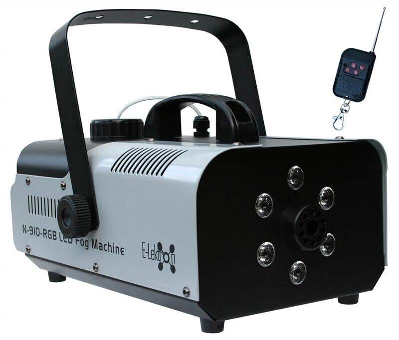 E-Lektron N-910-RGB rookmachine - 900W met 6x 1W RGB LED’s