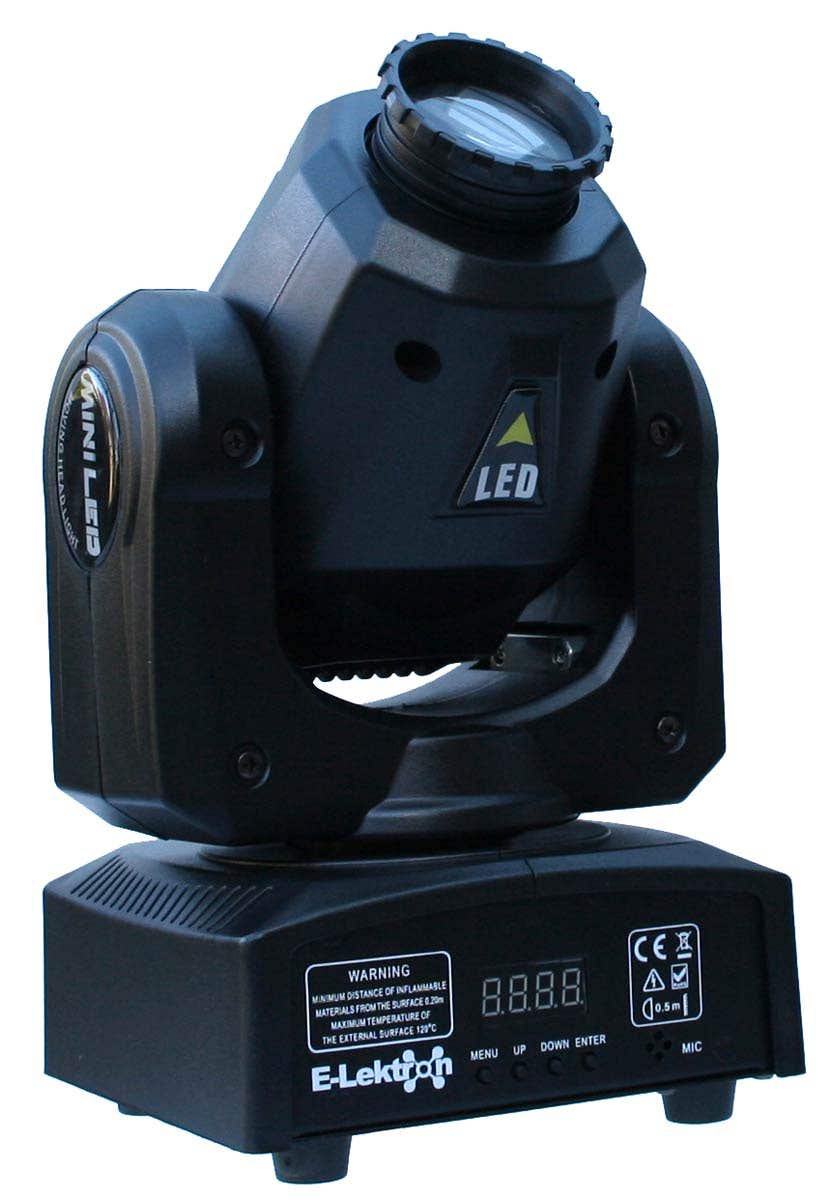 E-Lektron M004-30 LED moving head - Single LED met kleurenwiel - DMX