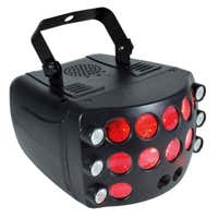 E-Lektron Butterfly-3 LED party lichteffect met laser - RGBW