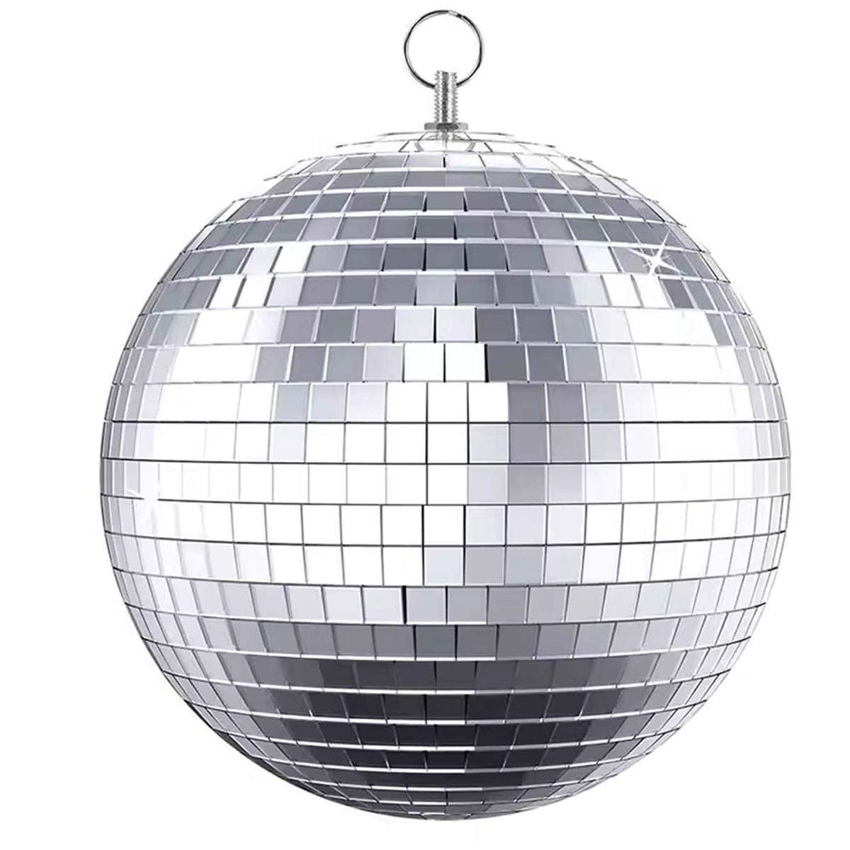 E-Lektron Spiegelbol - 30 cm disco bal - Met echte glazen spiegels - Voor feestverlichting