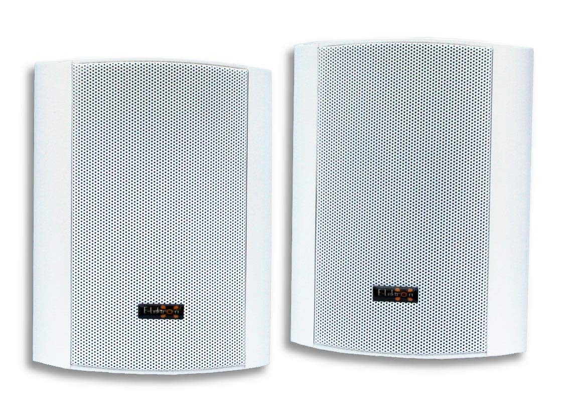 Retourdeal - E-Lektron EWL4P Wit - Passieve luidsprekerset - Voor binnen en buiten - IP44 spatwaterbestendig