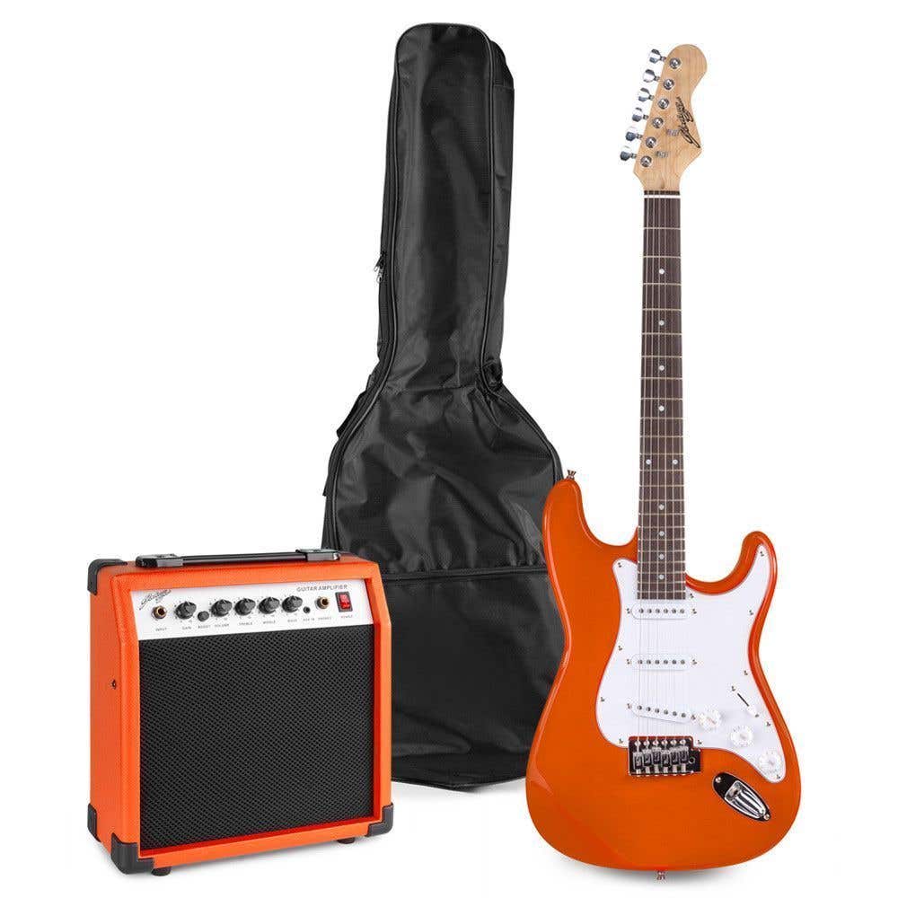 Johnny Brook JB407 elektrische gitaar starterset met o.a. 20W versterker - Burnt Orange