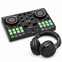 Vonyx Spin200 DJ controller - Met DJ koptelefoon en Virtual DJ LE software - 16 Performance pads