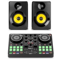 Vonyx Spin200 DJ controller - Met Virtual DJ LE software en actieve speakers - 16 Performance pads