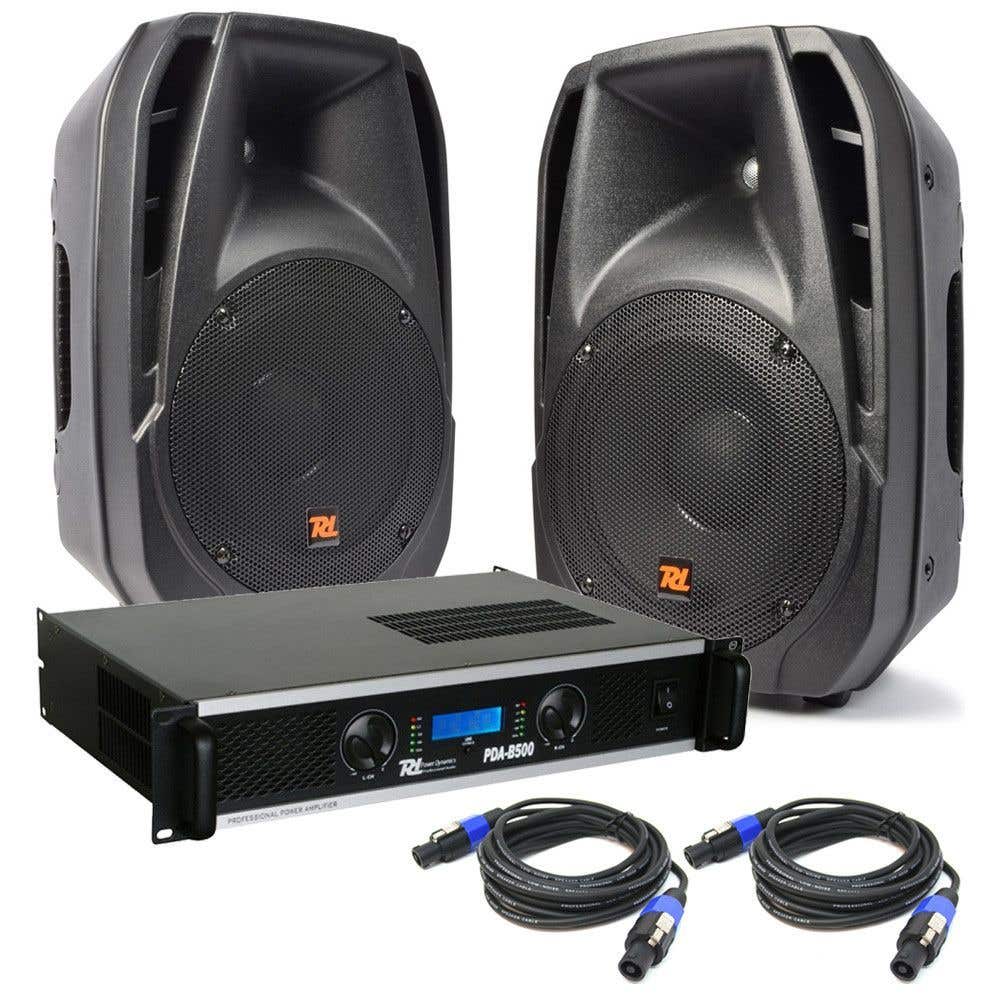 Power Dynamics PDA-10 Speaker set 1500 Watt