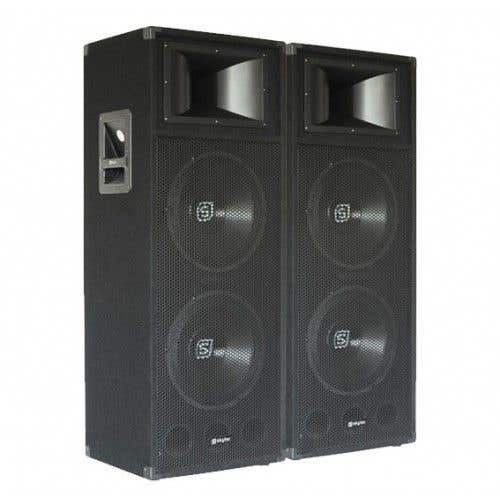 Set van 2 SkyTec SM212 Heavy Duty PA Luidsprekers
