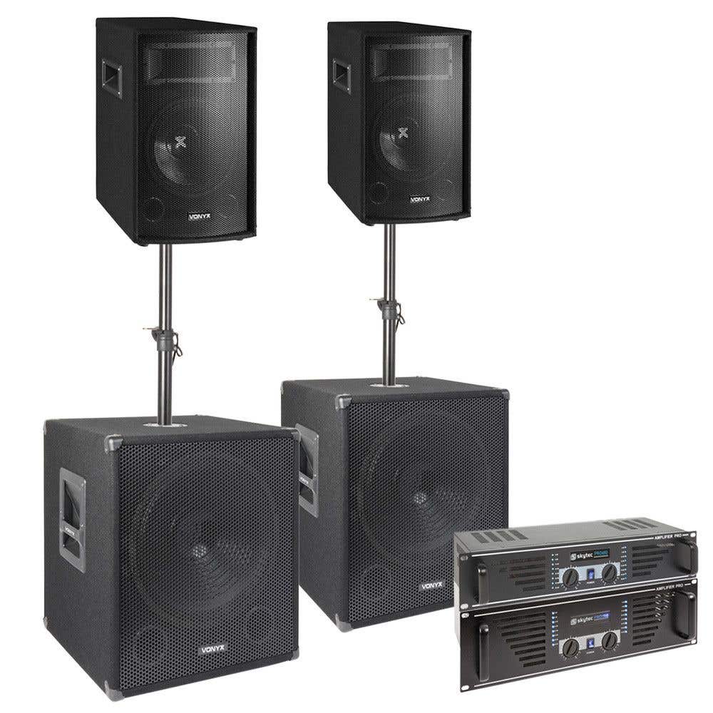 Vonyx 1700W Subwoofer Set Super Bass 1700 Met Versterkers vonyx kopen in de aanbieding Vonyx 1700W Subwoofer Set Super Bass 1700 Met Versterkers vonyx kopen in de aanbieding