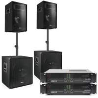 Vonyx 1700W Subwoofer Set "Super Bass 1700" met Versterkers
