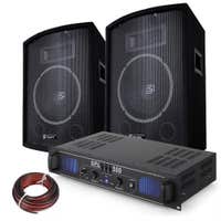 SkyTec 500W PA DJ Disco set met Versterker en Luidsprekers