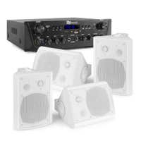 Horeca set voor binnen & buiten met Bluetooth, FM radio en mp3 - Wit