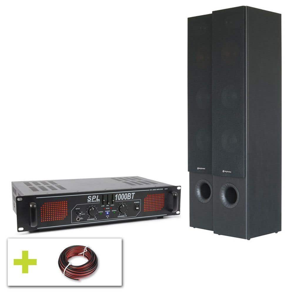 SkyTronic 700W HiFi geluidsset met Bluetooth versterker en HiFi speakers