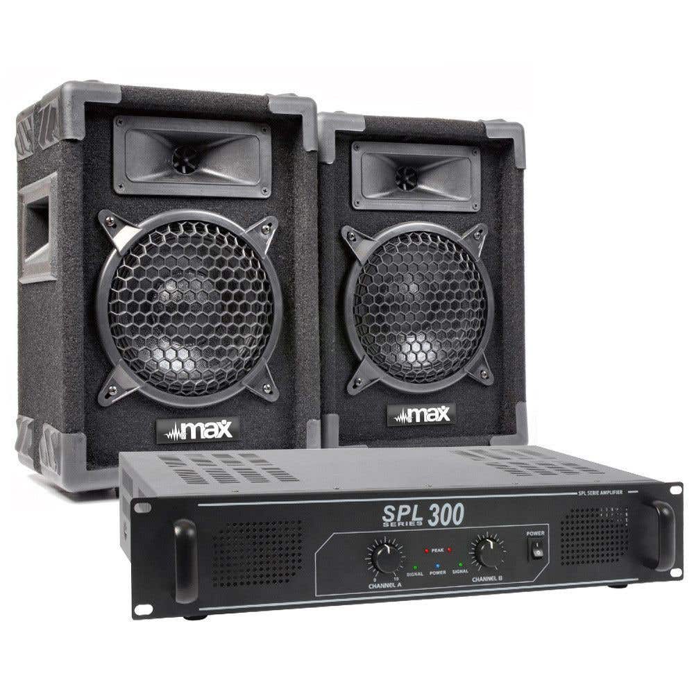 MAX6 met SPL300 versterker - 300W complete installatie