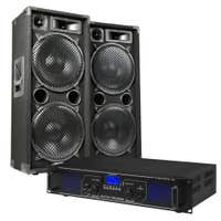 MAX Complete 1500W Speakerset MAX212 met Versterker