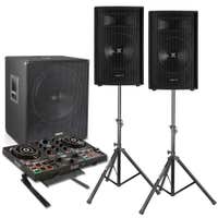 Vonyx 2.1 complete live set 1600 watt met Hercules Inpulse 200 controller en standaard