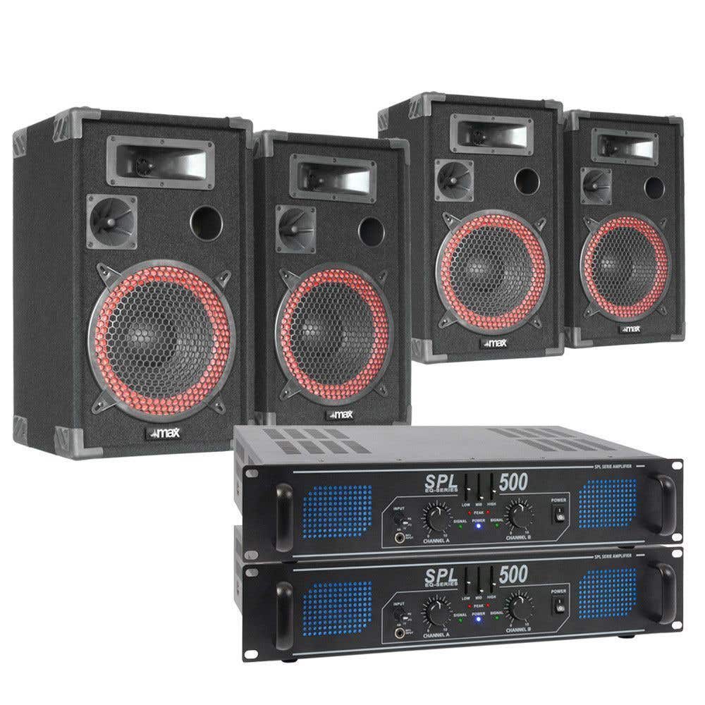 SkyTec XEN 1000W Dubbele geluidsinstallatie