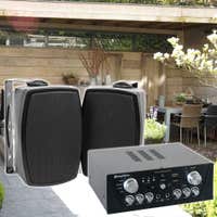 Power Dynamics Terras of Tuin Speakerset - Compleet met Versterker en Luidsprekerkabel