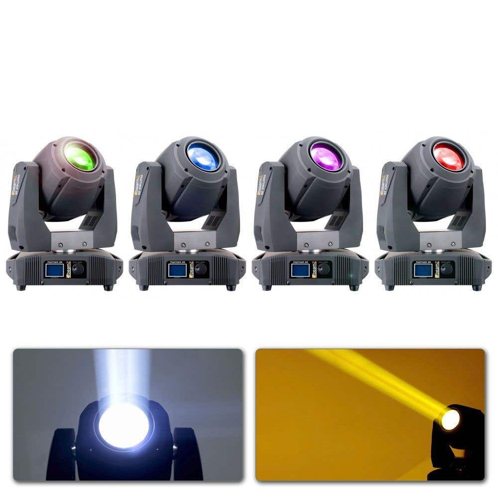 BeamZ Set van 4 BeamZ Panther 2R DMX 15 kanaals Movingheads