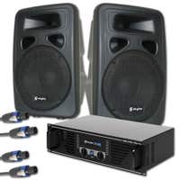 PA Set "Bass Blast Force" Versterker met speakers 800W
