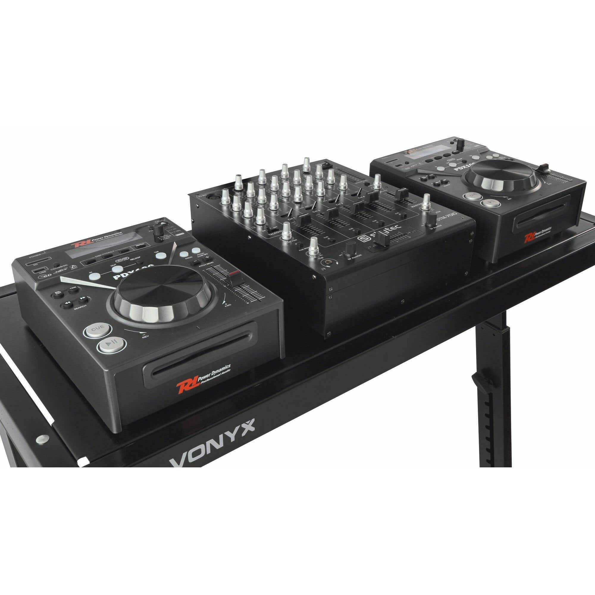 Power Dynamics prof. PDX100 CD speler set met club-mixer