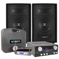 SkyTec Complete Karaokeset met Draadloze Microfoons - Direct zingen!