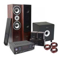 Fenton Complete 5.1 Walnoot Home Cinema Set met 8" Subwoofer - 1300W