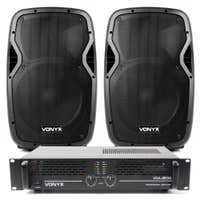 Vonyx Complete 1200W DJ Geluidsinstallatie 12" met Versterker