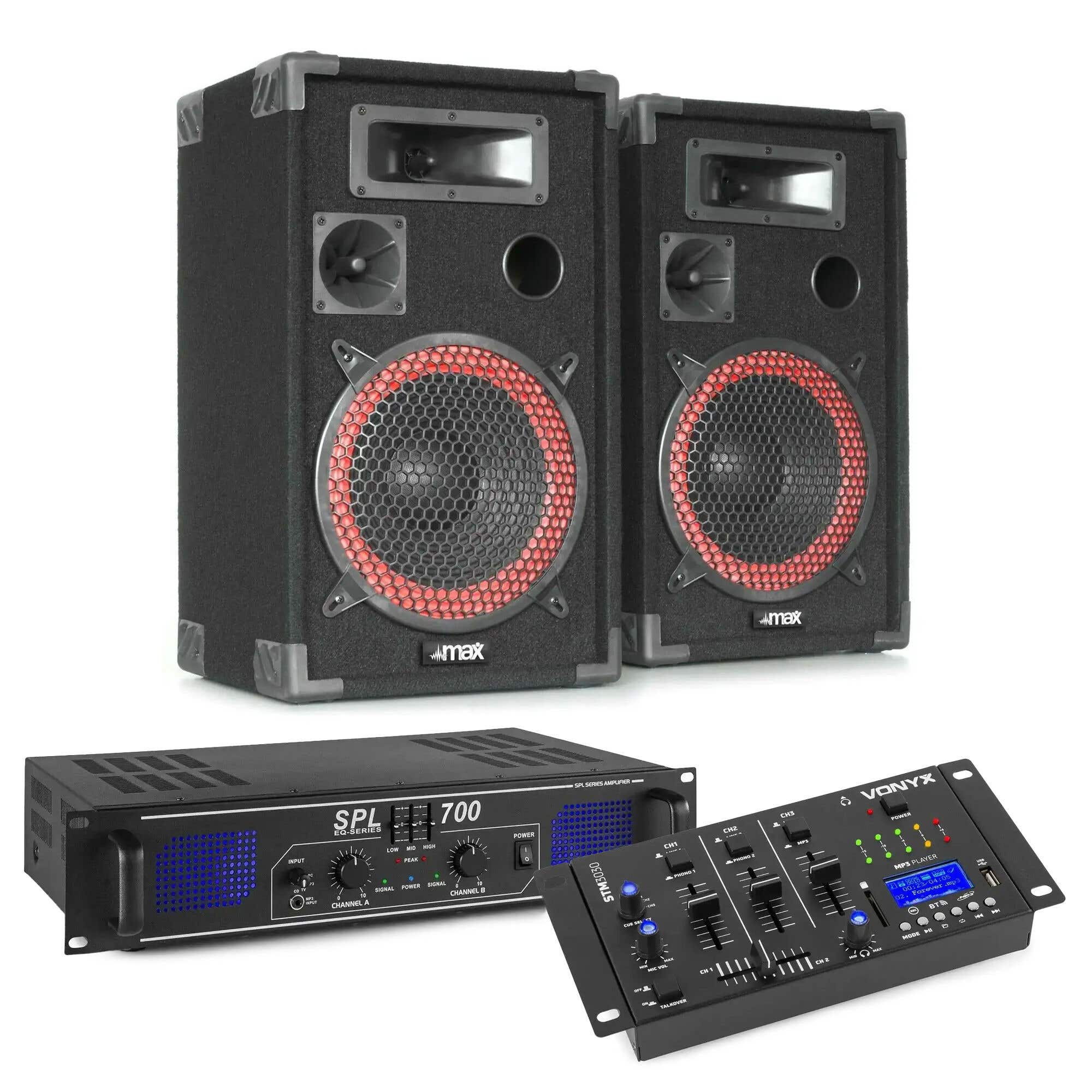 SkyTec Complete 700W DJ Installatie met Bluetooth en USB