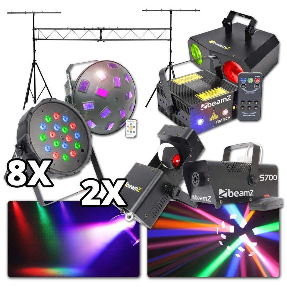 BeamZ Complete Lichtset voor de DJ (Met gratis lichtbrug!)