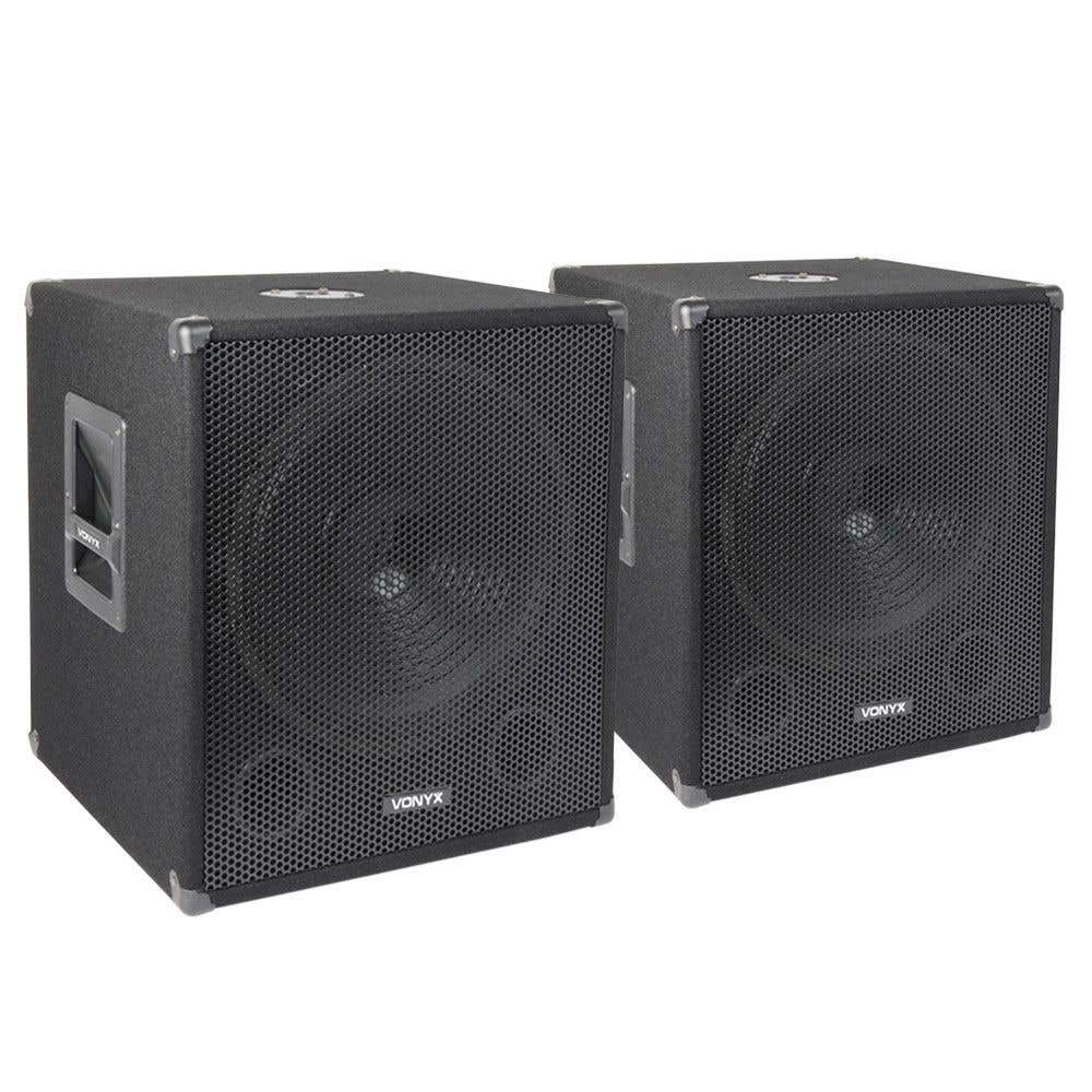 Vonyx Actieve Subwoofer Set 15inch 600 watt