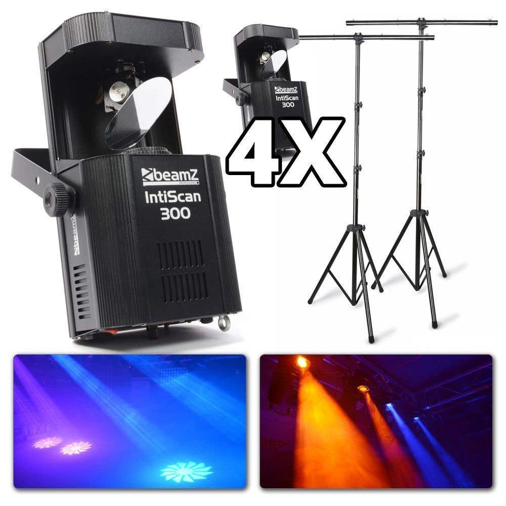 Beamz Intiscan 300 Dmx Lichtset Incl Statieven beamz kopen in de aanbieding Beamz Intiscan 300 Dmx Lichtset Incl Statieven beamz kopen in de aanbieding