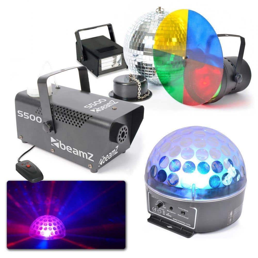 BeamZ disco lichtset voor huisfeest of DJ