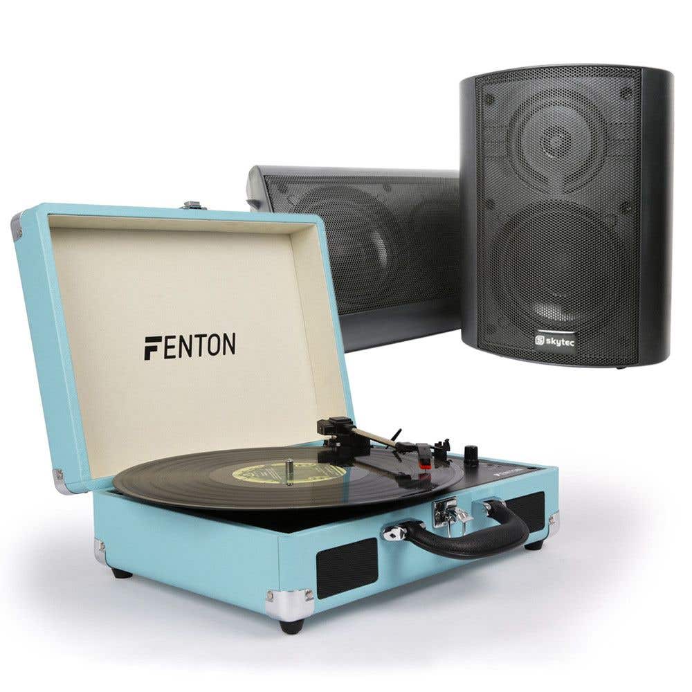 Fenton RP115 platenspeler HiFi set met speakers