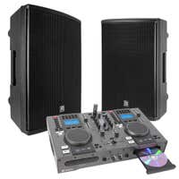 Power Dynamics actieve 15" feestset XL met SkyTec dubbele CD speler
