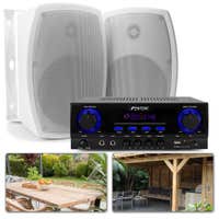 Terras / veranda Bluetooth geluidsset - Versterker, speakers en kabels