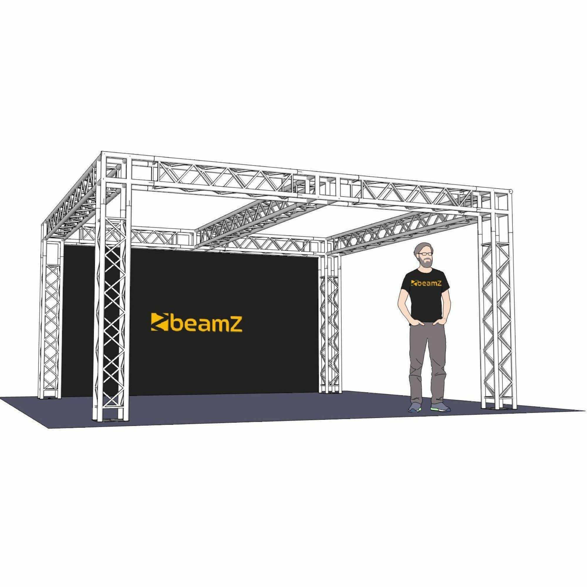 BeamZ Truss 4.71 x 4.5 x 2.5 meter voor beursstand, showroom, etc.