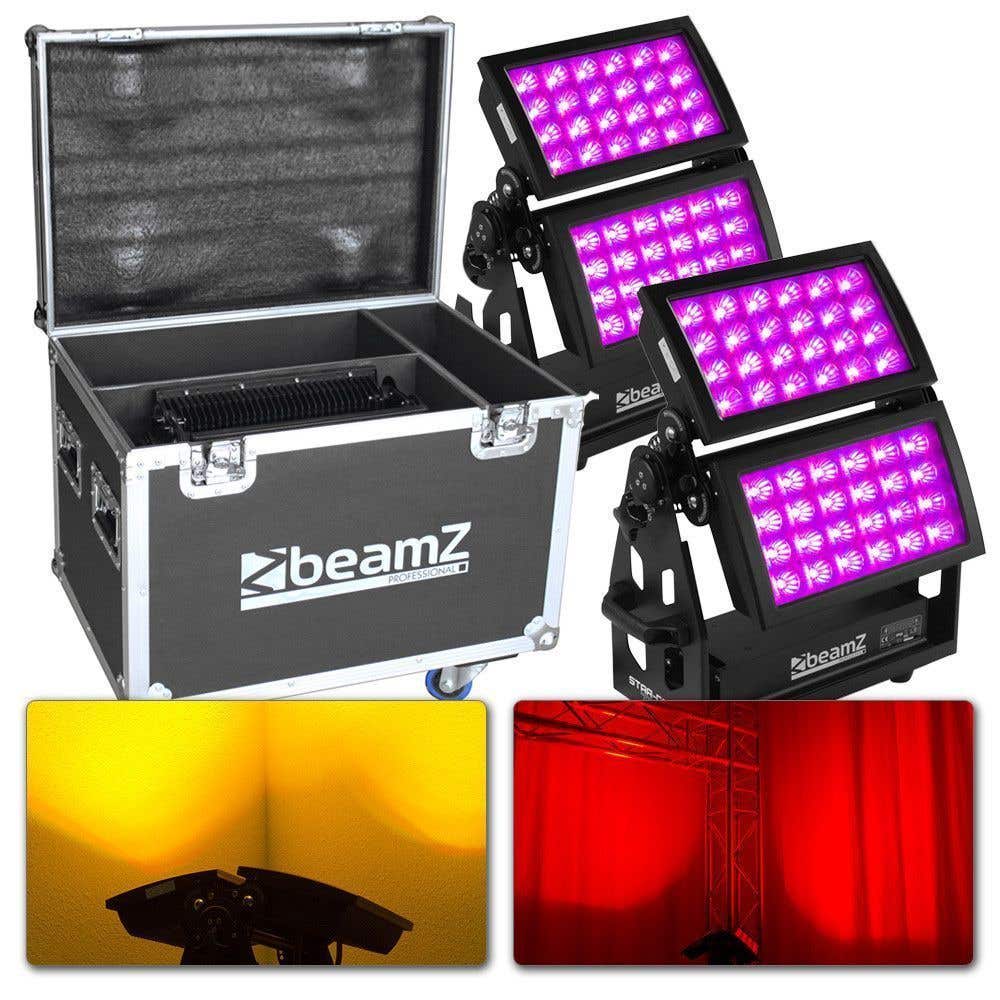 BeamZ Star-Color 720 (twee stuks) in FL7 flightcase