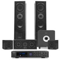 Fenton complete surround set home cinema 5.1 - Bluetooth - 10'' subwoofer - Zwart