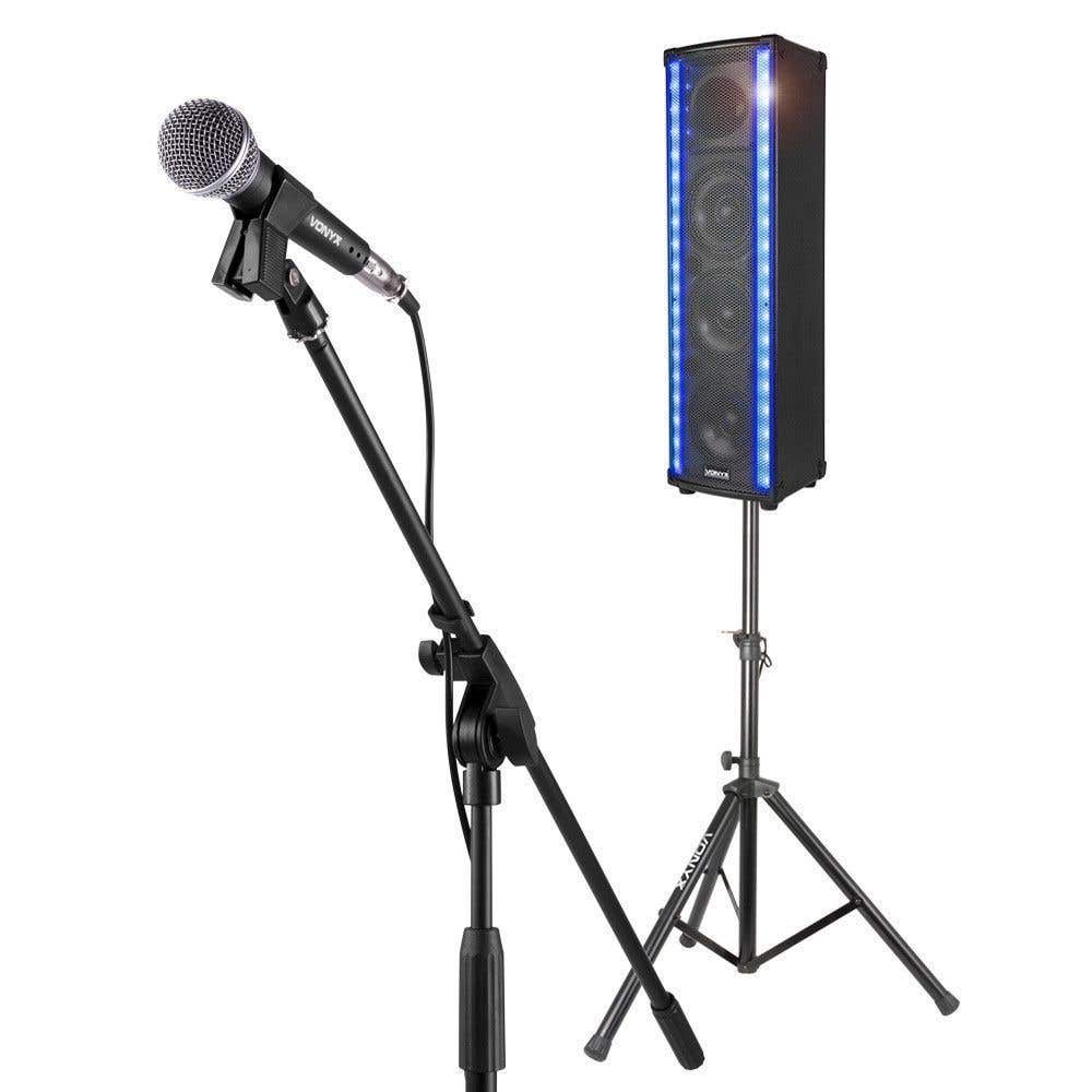 Vonyx karaokeset met LM80 LightMotion speaker en standaard