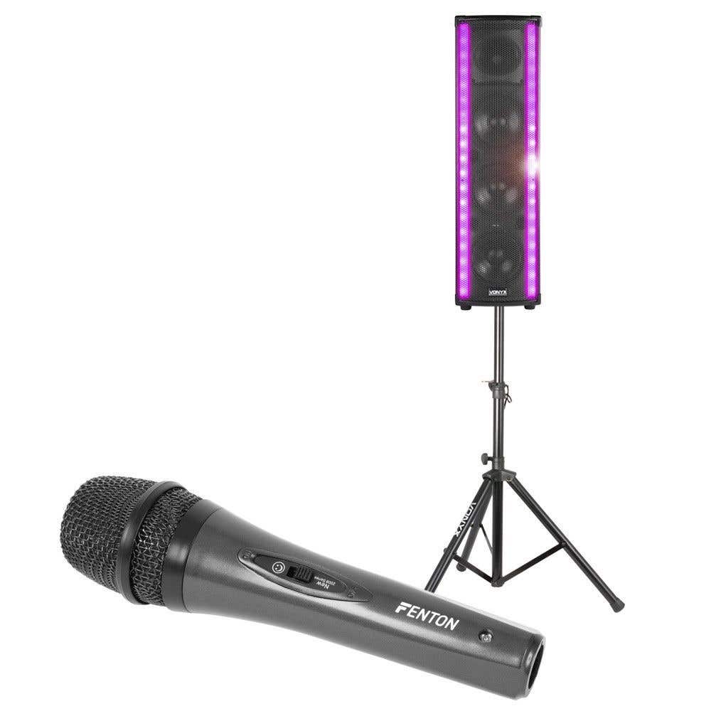 Vonyx karaokeset met LM65 LightMotion speaker en standaard