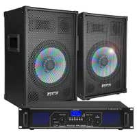 Fenton Bluetooth geluidsinstallatie 1000W met LED speakers