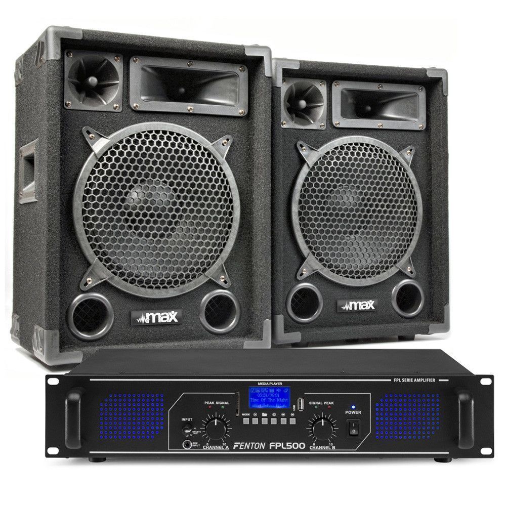 MAX10 DJ luidspreker en Bluetooth versterker combinatie 1000W