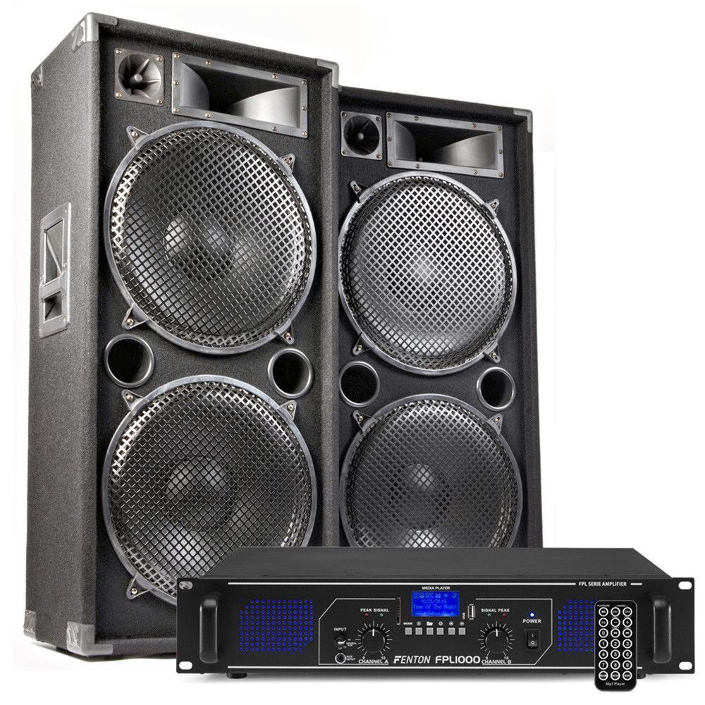 MAX215 DJ luidspreker en Bluetooth versterker combinatie 4000W
