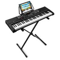 MAX KB2 keyboard met 61 toetsen, trainingsfunctie en keyboardstandaard