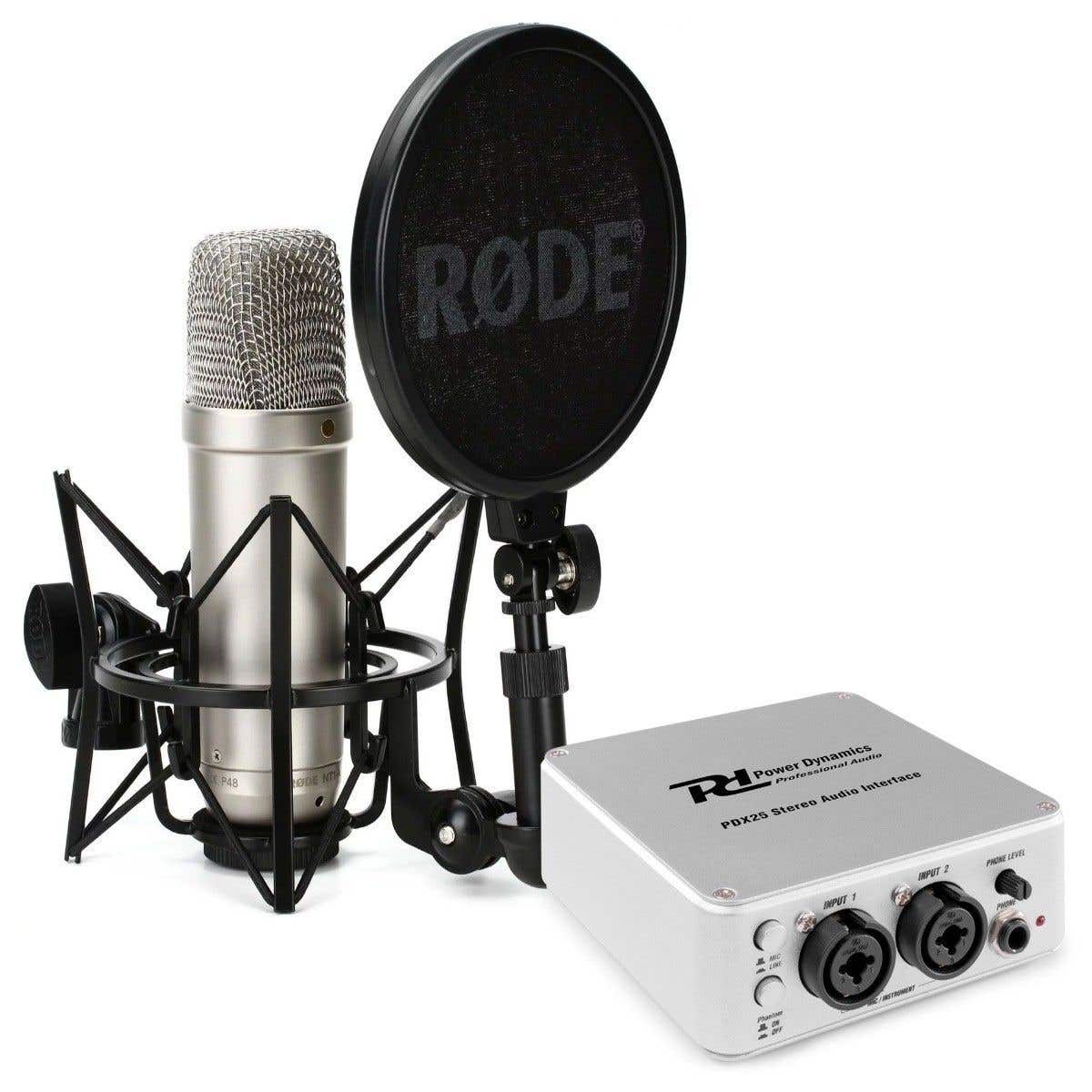 Rode NT1-A studiomicrofoon met USB audio interface