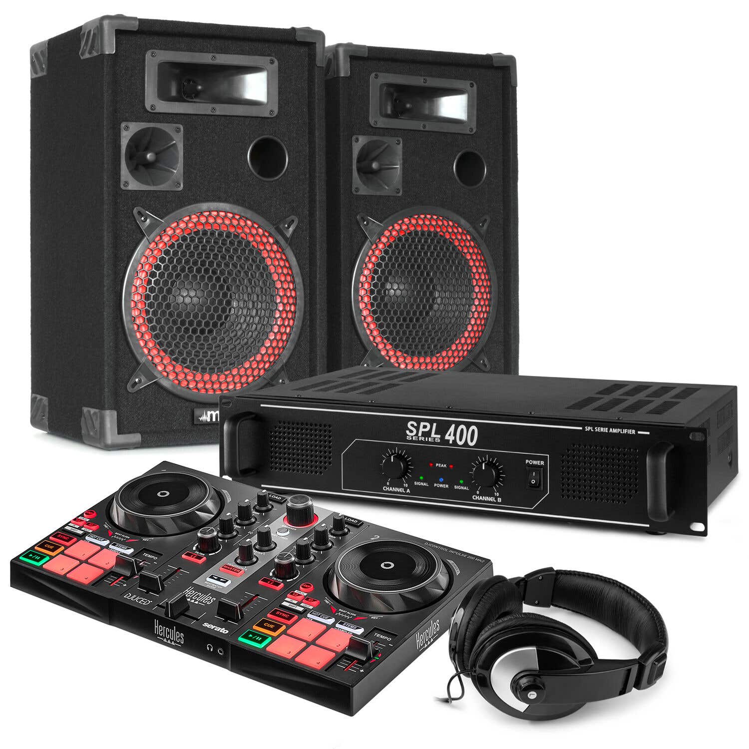 Hercules DJControl Inpulse 200 MK2 starterkit voor DJ's - 500W